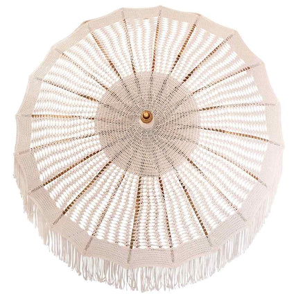 Makrame Parasol Creme 190 x 190 x 260 cm