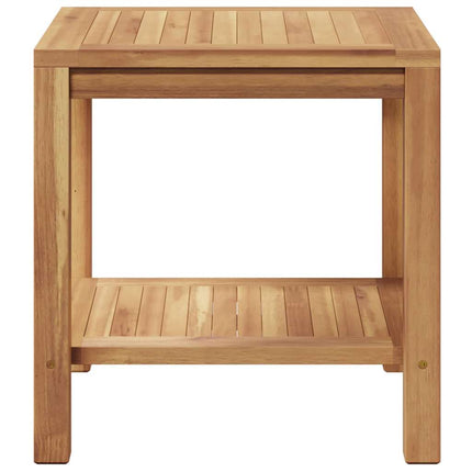 Sofabord med opbevaring Brun 45 x 45 x 45 cm Massiv Teaktræ