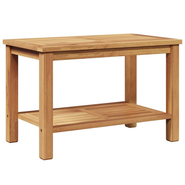 Sofabord med opbevaring Brun 70 x 40 x 45 cm Massiv Teaktræ