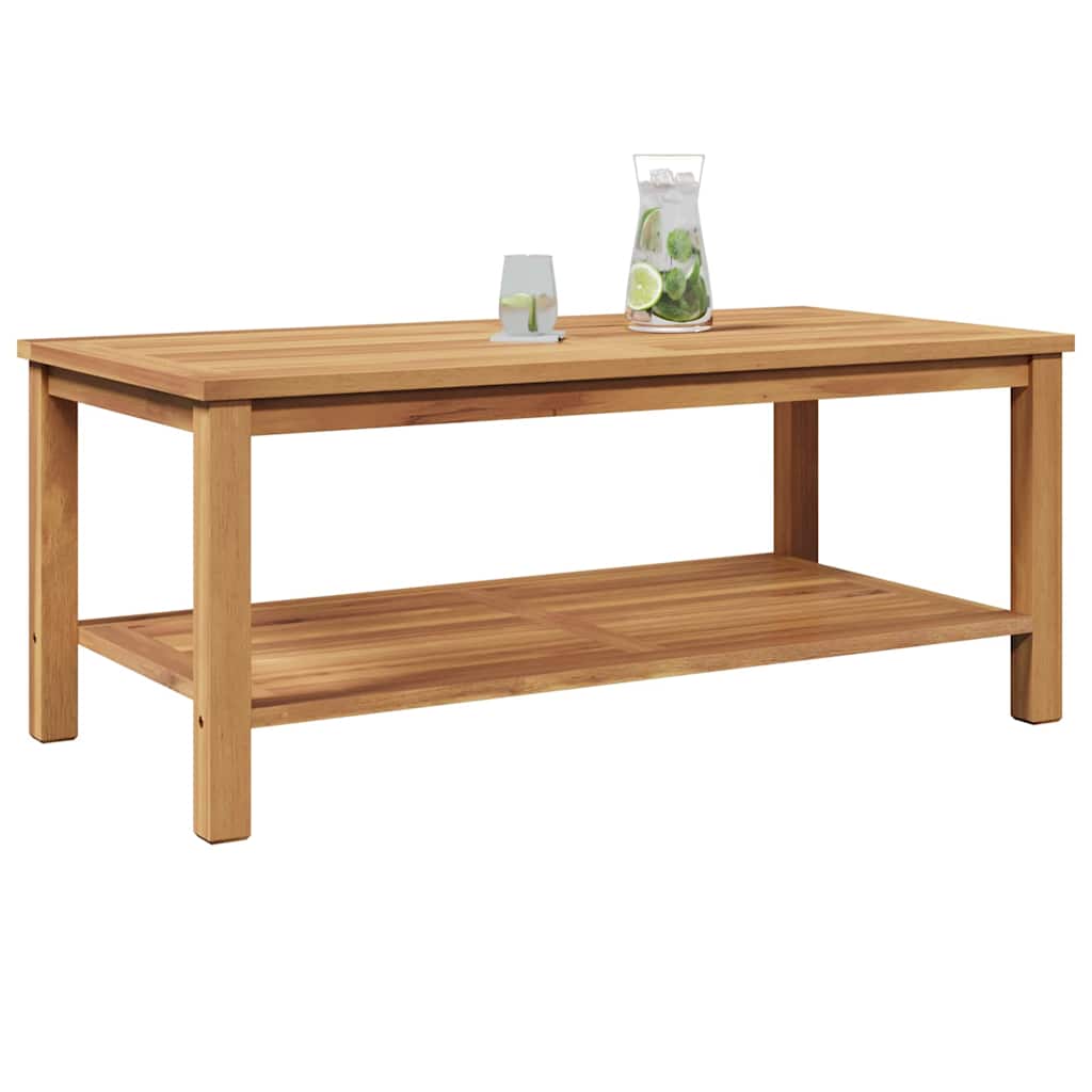 Sofabord med opbevaring Brun 110 x 55 x 45 cm Massiv Teaktræ