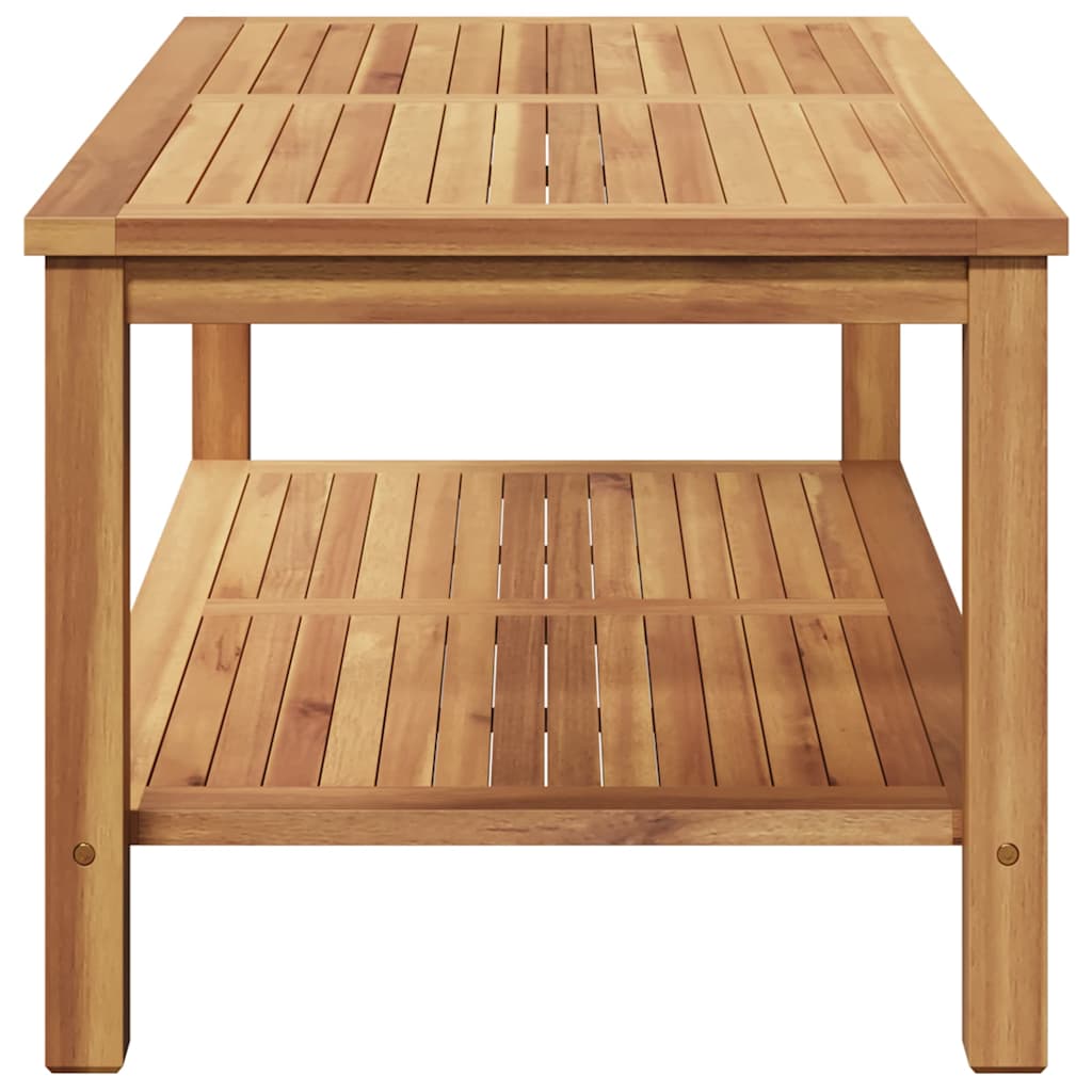 Sofabord med opbevaring Brun 110 x 55 x 45 cm Massiv Teaktræ