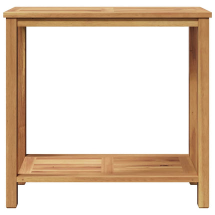 Konsolbord med opbevaring Brun 80 x 35 x 75 cm Massiv Teaktræ