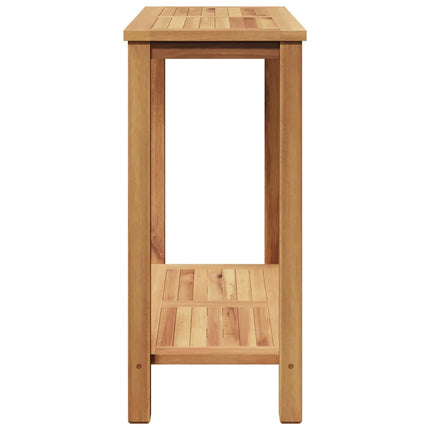 Konsolbord med opbevaring Brun 80 x 35 x 75 cm Massiv Teaktræ