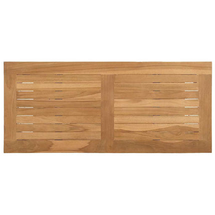 Konsolbord med opbevaring Brun 80 x 35 x 75 cm Massiv Teaktræ