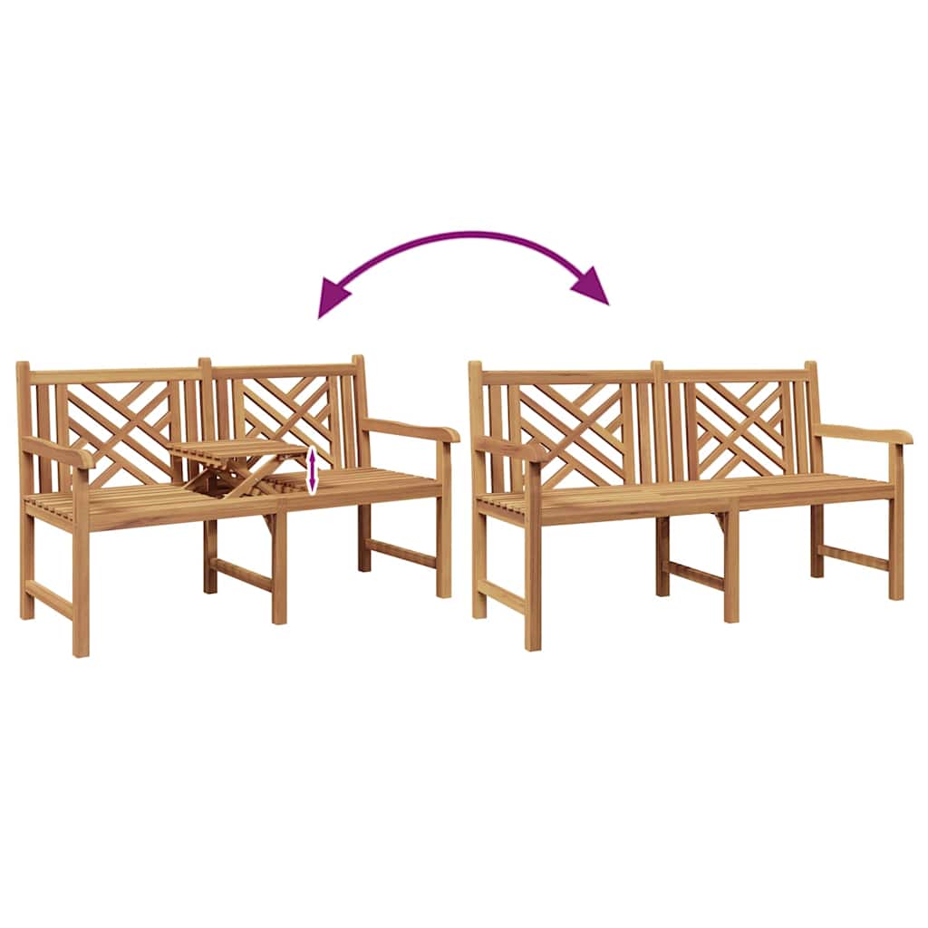 Havebænk 150 x 60 x 90 cm Massiv Teaktræ