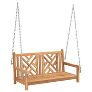 Haveslynge bænk 114 x 60 x 64 cm Massiv Teaktræ