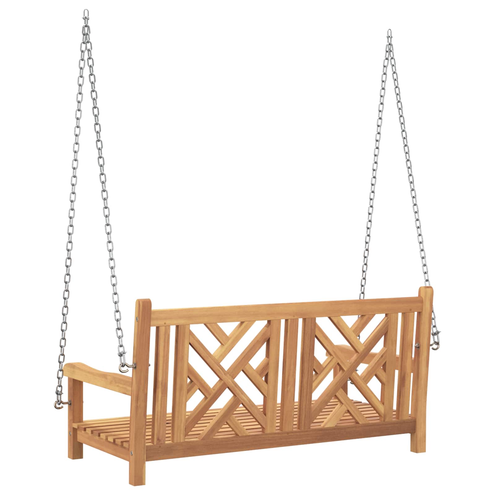 Haveslynge bænk 114 x 60 x 64 cm Massiv Teaktræ