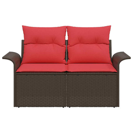 Havemøbelsofa med pude 141 x 62 x 69 cm polyrattan