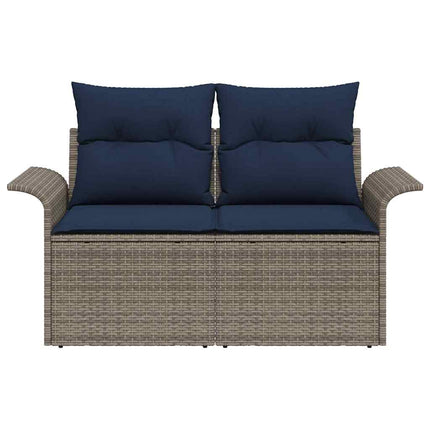 Havemøbelsofa med pude 141 x 62 x 69 cm polyrattan