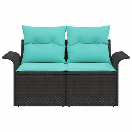 Havemøbelsofa med pude 141 x 62 x 69 cm polyrattan
