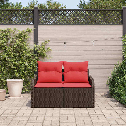 Havemøbelsofa med pude 121 x 62 x 69 cm polyrattan