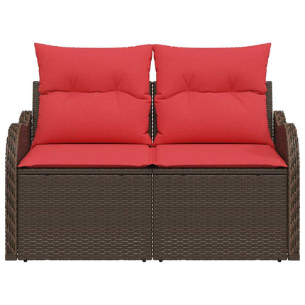 Havemøbelsofa med pude 121 x 62 x 69 cm polyrattan