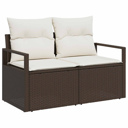 Havemøbelsofa med pude 120 x 62 x 69 cm polyrattan