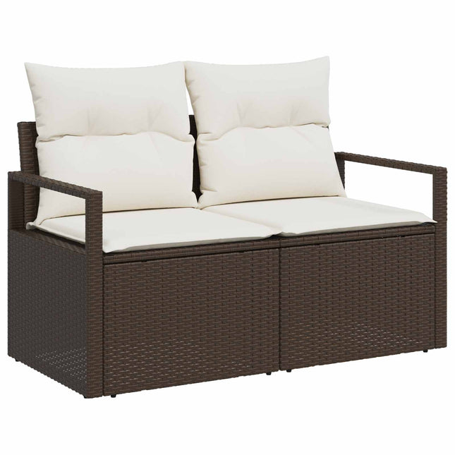 Havemøbelsofa med pude 120 x 62 x 69 cm polyrattan