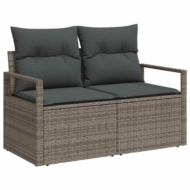 Havemøbelsofa med pude 120 x 62 x 69 cm polyrattan