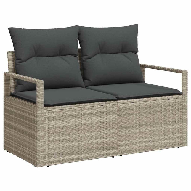 Havemøbelsofa med pude 120 x 62 x 69 cm polyrattan
