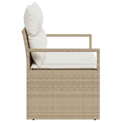 Havemøbelsofa med pude 120 x 62 x 69 cm polyrattan