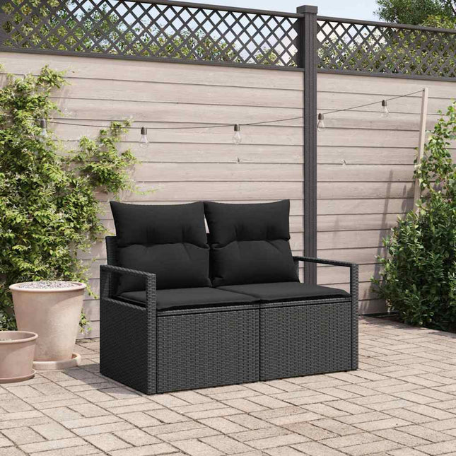 Havemøbelsofa med pude 120 x 62 x 69 cm polyrattan