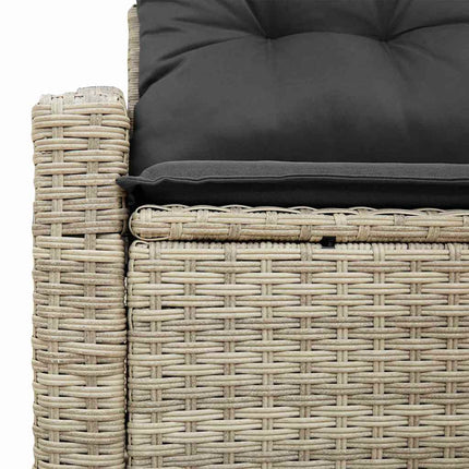 Havemøbelsofa med pude 123 x 62 x 69 cm polyrattan