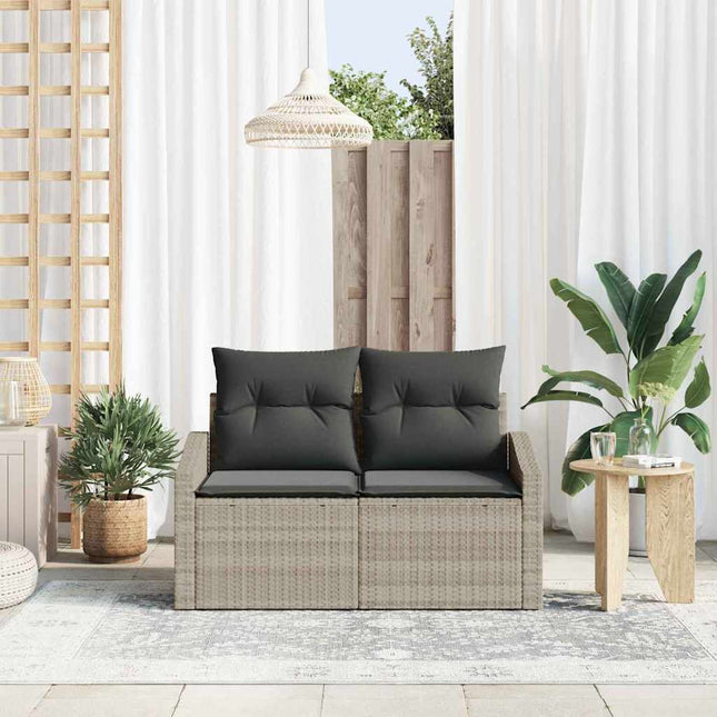 Havemøbelsofa med pude 123 x 62 x 69 cm polyrattan