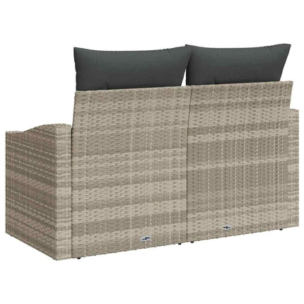 Havemøbelsofa med pude 123 x 62 x 69 cm polyrattan