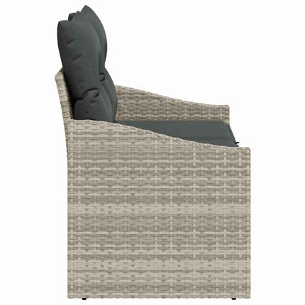 Havemøbelsofa med pude 123 x 62 x 69 cm polyrattan