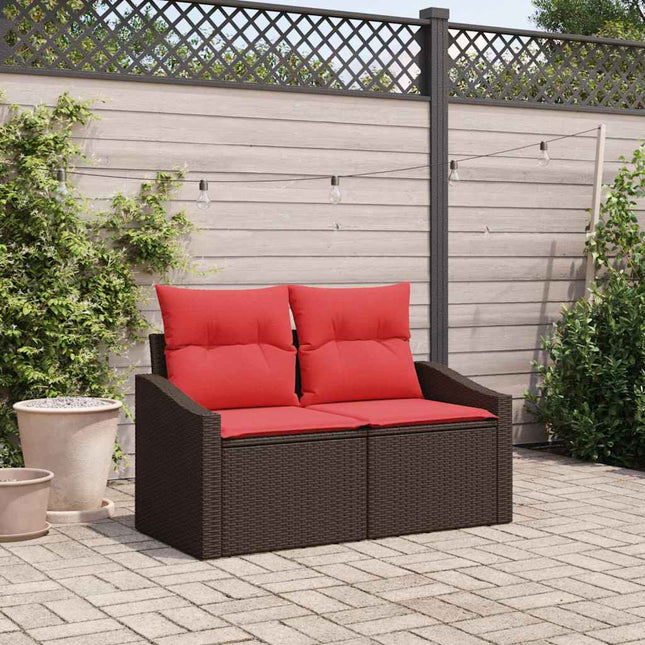 Havemøbelsofa Brun 123 x 62 x 69cm polyrattan
