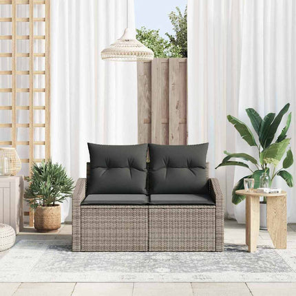 Havemøbelsofa med pude 123 x 62 x 69 cm polyrattan