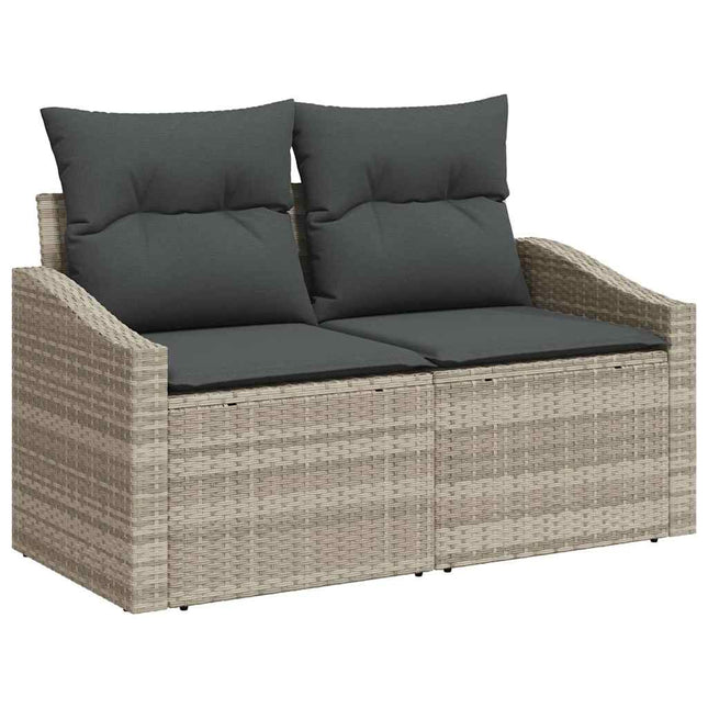 Havemøbelsofa med pude 123 x 62 x 69 cm polyrattan