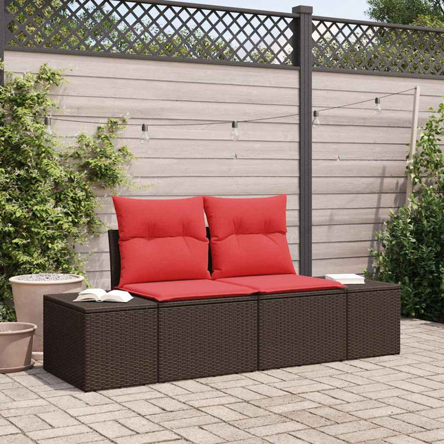 Havemøbelsofa 2-Antal sæder polyrattan