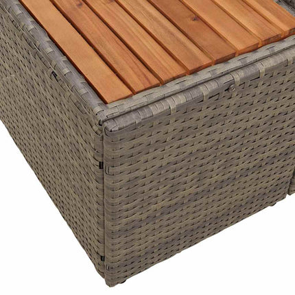 Havemøbelsofa Grå 184 x 62 x 85cm polyrattan