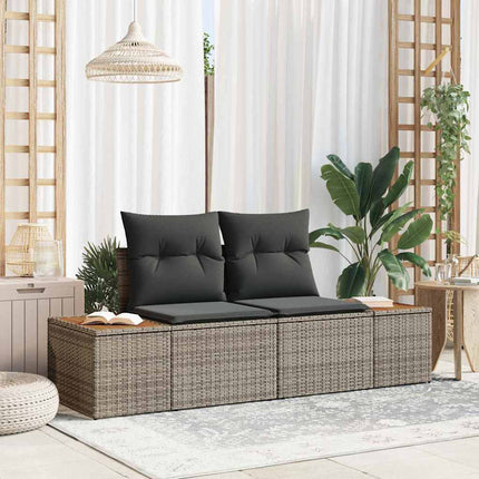 Havemøbelsofa Grå 184 x 62 x 85cm polyrattan