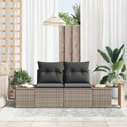 Havemøbelsofa Grå 184 x 62 x 85cm polyrattan