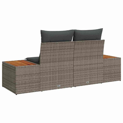 Havemøbelsofa Grå 184 x 62 x 85cm polyrattan