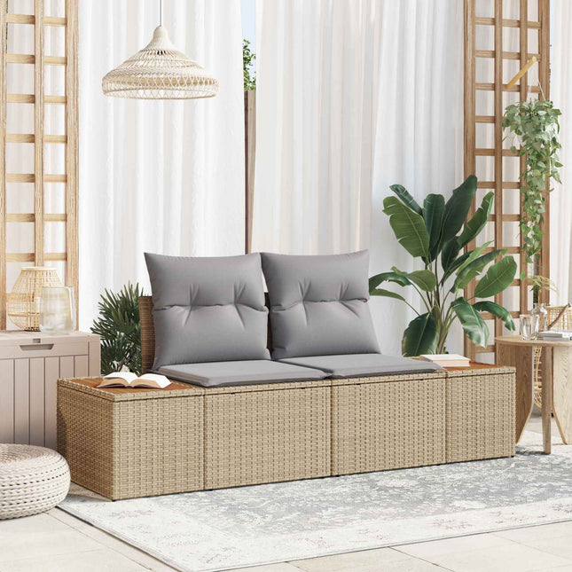 Havemøbelsofa Beige 184 x 62 x 85cm polyrattan