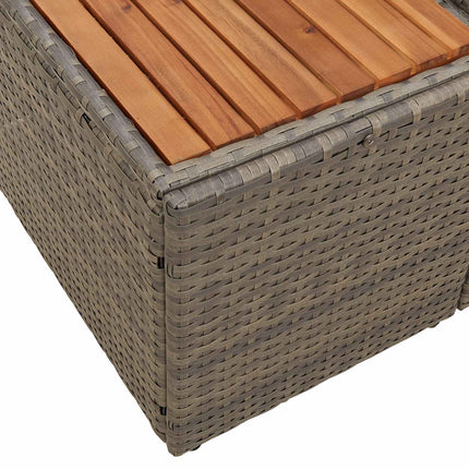 Havemøbelsofa Grå 184 x 62 x 85cm polyrattan