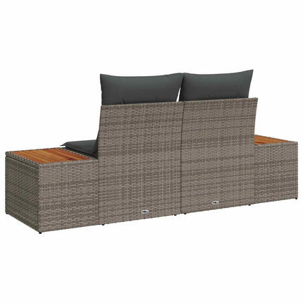 Havemøbelsofa Grå 184 x 62 x 85cm polyrattan