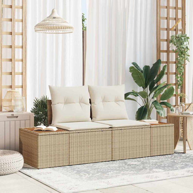 Havemøbelsofa Beige 184 x 62 x 85cm polyrattan