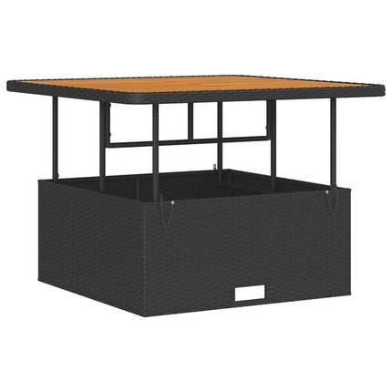 Have Spisebordssæt Sort polyrattan