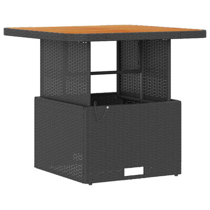 Have Spisebordssæt Sort polyrattan