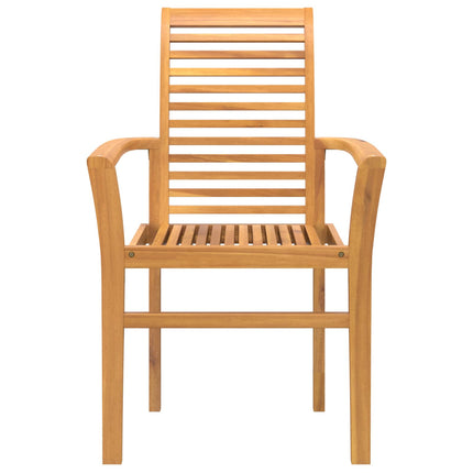 Spisestuestol 4 stk. Massiv Teaktræ Brun 62 x 55 x 94 cm