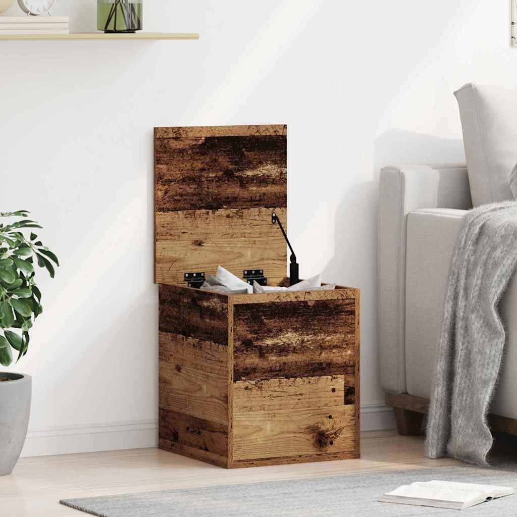 Opbevaringskasse Gammelt træ 40 x 42 x 46 cm Konstrueret træ