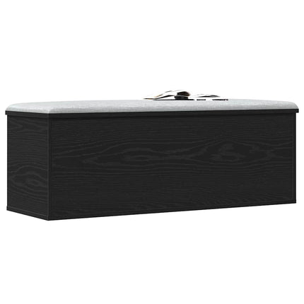 Opbevaringskasse Sort eg 102 x 35 x 35 cm Konstrueret træ