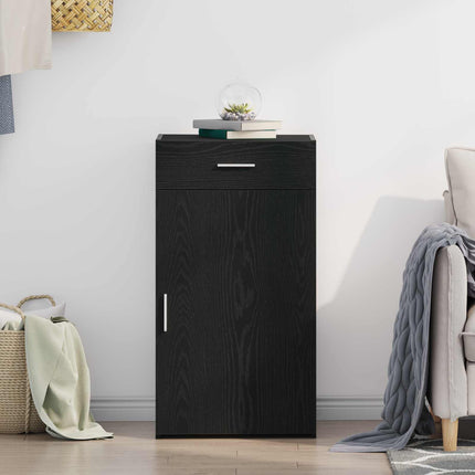Sideboard med skuffe Sort eg 50 x 42,5 x 93 cm