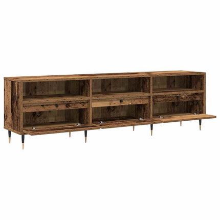 TV-skab 150 x 30 x 45 cm Gammelt træ Konstrueret træ