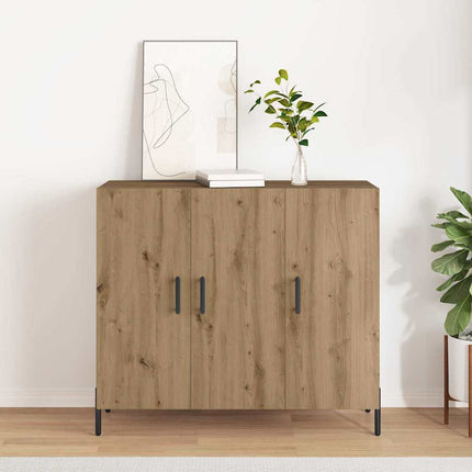 Sideboard Artisan Egetræ 90 x 34 x 80 cm Konstrueret træ