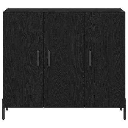 Sideboard Sort eg 90 x 34 x 80 cm Konstrueret træ