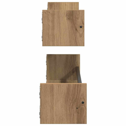 Væghylde Vægmonteret 2 pcs Artisan Egetræ 80 x 16 x 14 cm