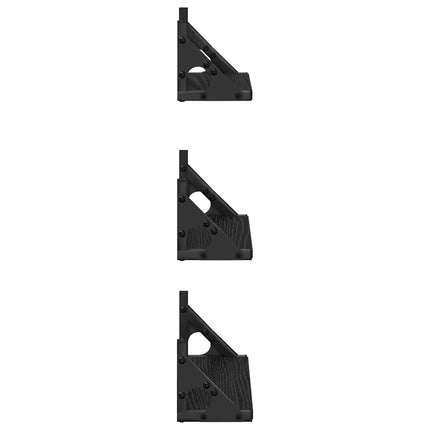 Væghylde Vægmonteret med opbevaring 3 pcs Sort eg
