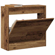 Sko skab med hylde Gammelt træ 60 x 21 x 57 cm Konstrueret træ